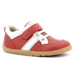 Pantofi copii rosu Speed Racer sport din piele naturala