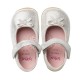 Pantofi fete argintiu Little Ballerina din piele naturala