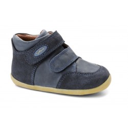 Ghete baieti Tumble Tom din piele naturala bleumarin