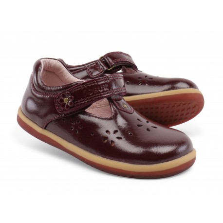 Pantofi fete mov Plum Gloss din piele naturala lacuita