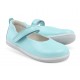Pantofi fete Swirl din piele naturala bleu aqua