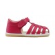 Sandale fete Rove din piele naturala fucsia