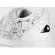 Pantofi sport copii Custom din piele naturala alba