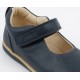Pantofi fete Charm din piele naturala bleumarin