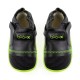 Pantofi copii negru/ lime Xplorer din piele naturala si lana merinos