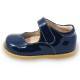 Pantofi fete Astrid din piele naturala lacuita bleumarin