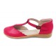 Pantofi fete Fresca din piele naturala roz