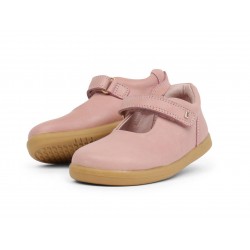 Pantofi fete Delight din piele naturala roz