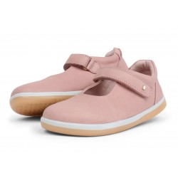 Pantofi fete Delightful din piele naturala roz
