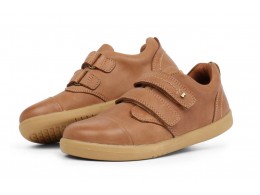 Pantofi baieti sport Portal din piele naturala maron caramel