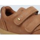 Pantofi baieti sport Portal din piele naturala maron caramel