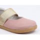 Pantofi fete Sparkle din piele naturala roz