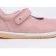 Pantofi fete Delightful din piele naturala roz