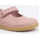 Pantofi fete Delight din piele naturala roz