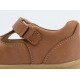 Pantofi fete Louise din piele naturala maron caramel