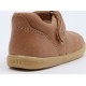 Pantofi fete Louise din piele naturala maron caramel