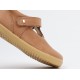 Pantofi fete Louise din piele naturala maron caramel