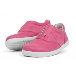 Pantofi fete sport Duke din piele naturala roz
