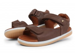 Sandale baieti Driftwood Kid din piele naturala maron