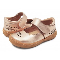 Pantofi fete auriu Juniper din piele naturala