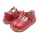 Pantofi fete rosu Molly din piele naturala