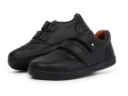 Pantofi baieti sport Portal din piele naturala neagra