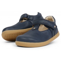 Pantofi fete Louise din piele naturala bleumarin
