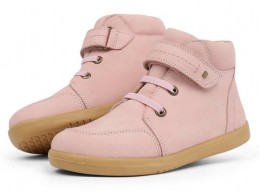 Ghete fete Timber Kid din piele naturala roz