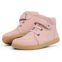 Ghete fete Timber Kid din piele naturala roz