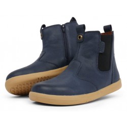 Ghete copii Outback Kid din piele naturala bleumarin