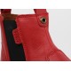 Ghete copii Outback Kid din piele naturala rosie