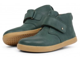 Ghete copii Pioneer Kid din piele naturala verde