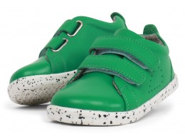 Pantofi sport copii Grass Court din piele naturală verde smarald