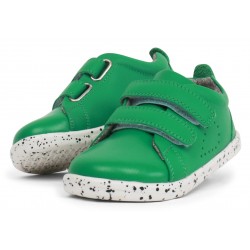 Pantofi sport copii Grass Court din piele naturală verde smarald