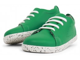 Pantofi sport copii Grass Court Kid+ din piele naturală verde smarald