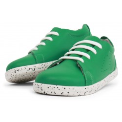 Pantofi sport copii Grass Court Kid+ din piele naturală verde smarald
