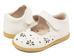 Pantofi fete Astrid din piele naturală albă