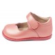 Pantofi fete Astrid din piele naturală roz guava