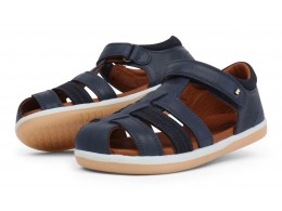 Sandale băieți Global Kid+ din piele naturală bleumarin